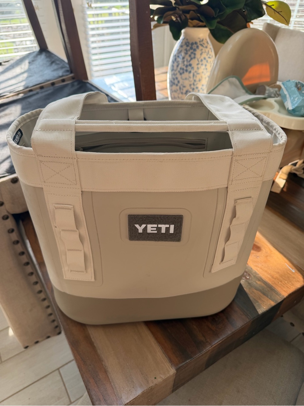 Yeti Camino 20 Cooler Tote in Cream and Tan - Picture 2 of 10
